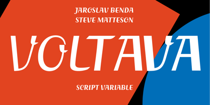 Voltava Script Variable Font Poster 1